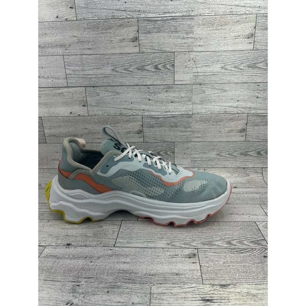Sorel Kinetic Breakthru Sport Shoes Women's Size 9.5‎ Teal Orange White Yellow